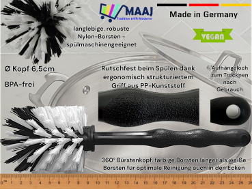 Universalbürste für Mixtöpfe wie Thermomix